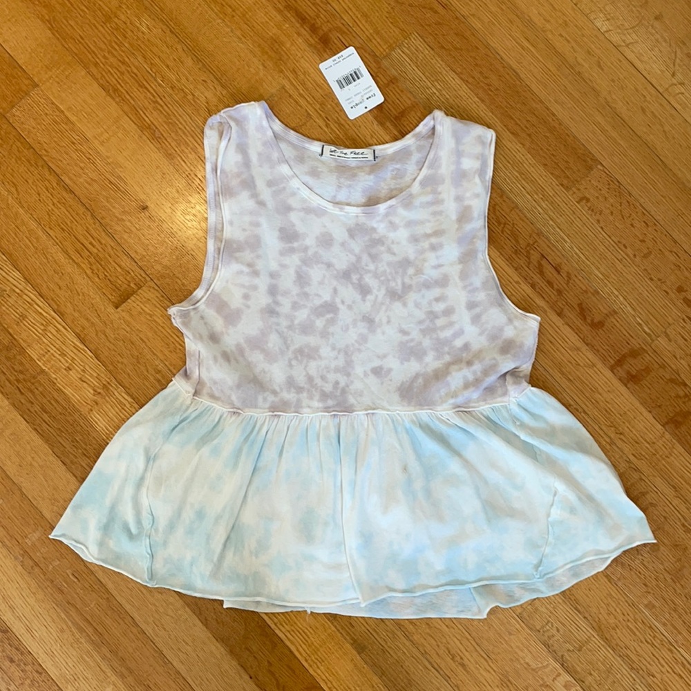 Free people baby doll tie dye tank